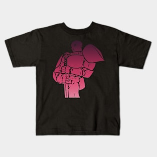 Knight Paladin (Doom Red): A Fantasy Design Kids T-Shirt